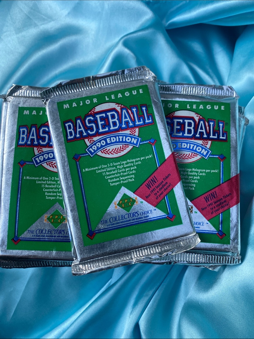 Upper Deck 1990 Major League Baseball Cards Wax Packs Bundle